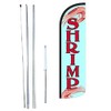 R and R Industries SHRIMP King Flag Sign With Complete