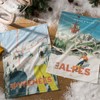Coucke Wim Les Alpes Printed Cotton Tea Towel 50 x