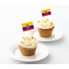 100 Pcs Ecuador Toothpick Flag Ecuadoran Small Mini Cocktail Fruit