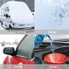 JNNJ 2 Pieces Round Ice Scraper, Windscreen Snow Remover, Car