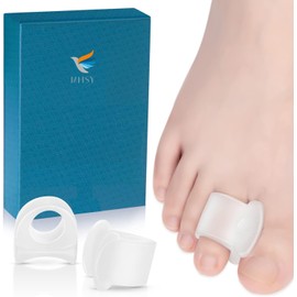 MHSY Gel Toe Separators for Overlapping Toes, 4PCS Bunion Correctors for Hallux Valgus, Toe Straightener for Hammer Toe Relieve Pain Men & Women