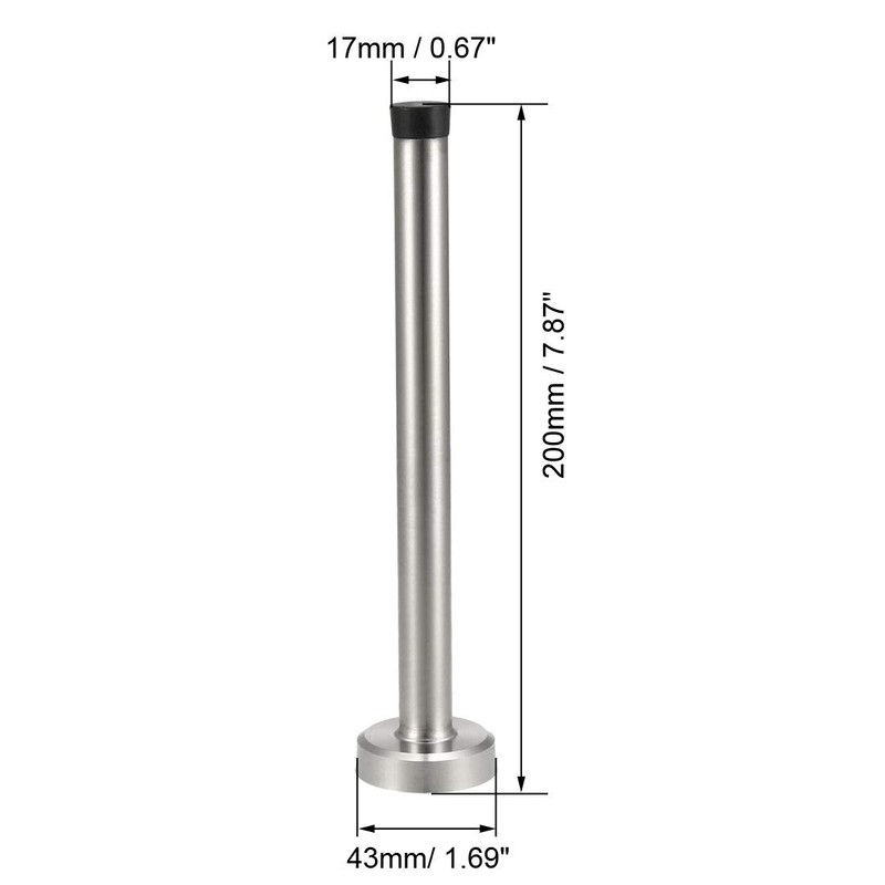 sourcing map Wall Mounted Door Hinge with Rubber Buffer 201