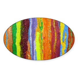 CafePress Paint Colors Sticker Oval Car Bumper Sticker(10-Pack)