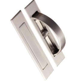 XMHF Invisible Cabinet Handles,Pack of 2 Hidden Concealed Tatami Handles Zinc Alloy 180°Rotation Cupboard Drawer Closet Pulls