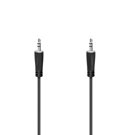 Hama 205262 Audio Cable 3.5mm Jack Male to 3.5mm Jack Male Stereo 1.5m, black