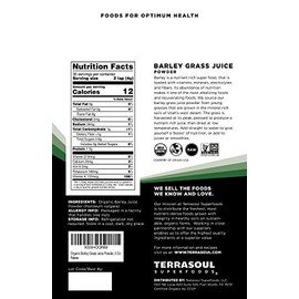 Terrasoul Superfoods Organic Barley Grass Juice Powder, 5 Oz - Usa Gro