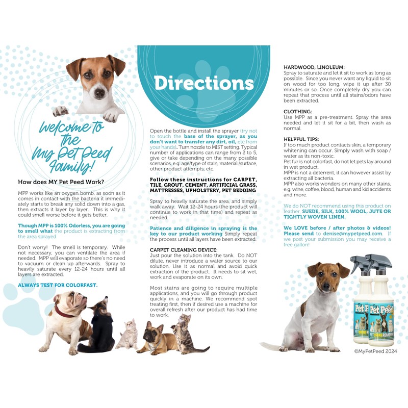 My Pet Peed - Pet Stain & Odor Remover (32oz