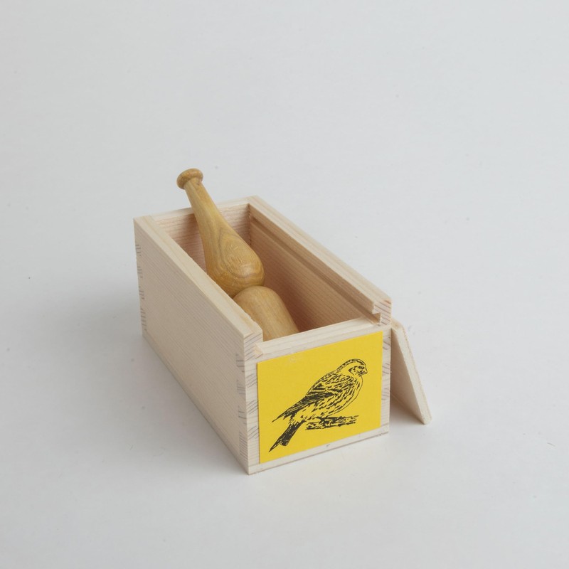 KOOKOO Vogelpfeife Girlitz, Handgefertigte Pfeife aus Holz für Naturgeräusche, Vogelstimmen-Imitation