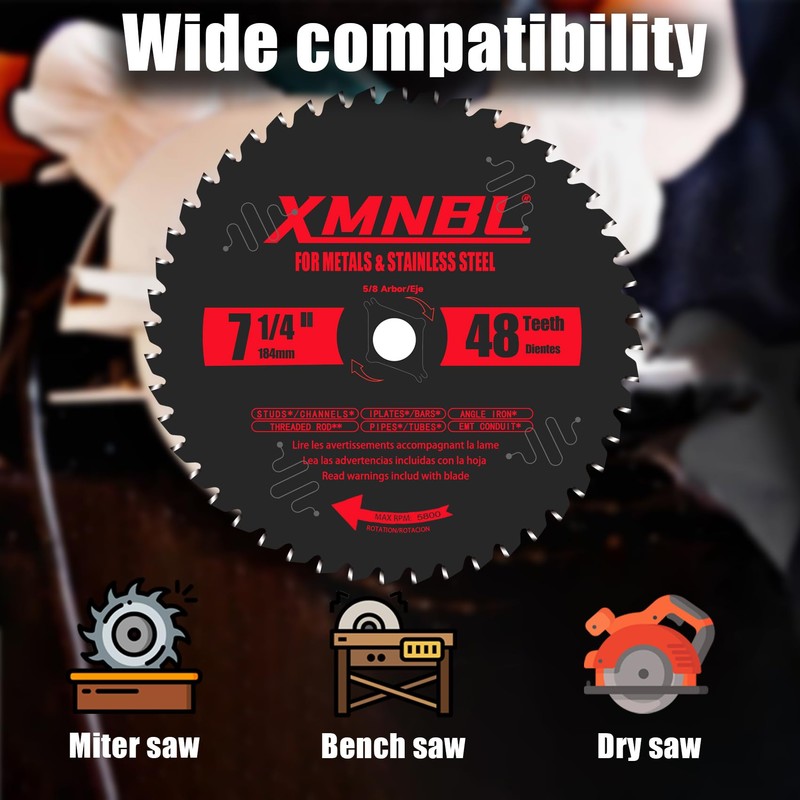 7 1/4 Inch Metal and Stainless Steel Cutting Circular Saw