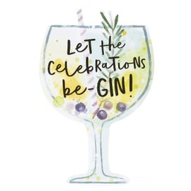 UK Greetings Birthday Card for Her/Friend - Gin Design