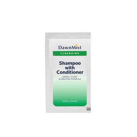 Dukal Dawn Mist Shampoo & Conditioner, .25 oz., Single-Use Packet, 100 Packets/Bag, 1 Bag
