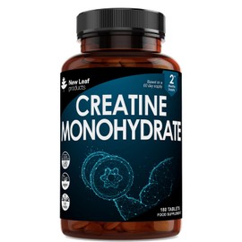 Creatine Monohydrate Tablets 3000mg - 180 Creatine Tablets - Exercise Workout Gym Supplement for Men & Women - Creatine Monohydrate Powder Tablets - Lab Tested, Gluten Free & Vegan, 2 Months’ Supply