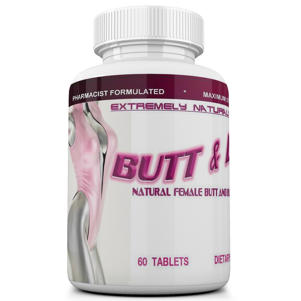 BUTT AND BUST Natural Breast & Butt Augmentation And Enlargement Pills - 60 Tablets (Double Potency, 2640 mg).