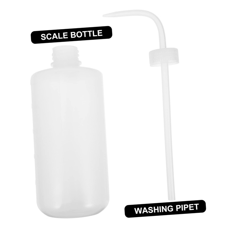 MAGICLULU 6pcs Refillable Squeeze Wash Bottles with Clear Scale and