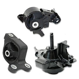 OMNI5 K1501 Front Right & Rear Engine Motor & Transmission Mount Kit 3pc Compatible with Fits 2007-2008 Honda Fit 1.5L Manual Transmission | AM500 A4552 A4538