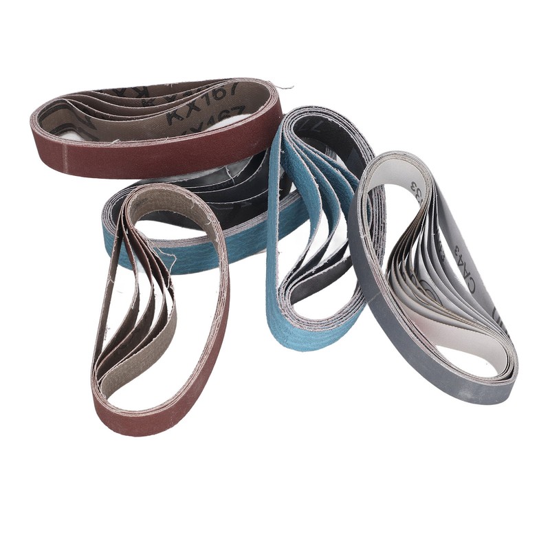 30PCS Sanding Belts Assortment Knife Sharpener Sandpaper Belt Set 80