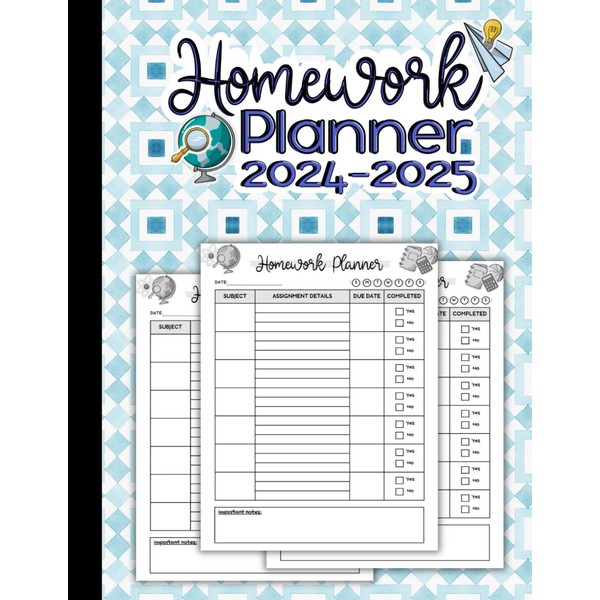 Homework planner 2024-2025: Stay Organized, Master Your Classwork - Undated