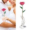 Long Stem Dipped 24k Gold Rose in Gift Box with