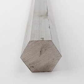 OnlineMetals 316 Stainless Steel Hex Bar, Unpolished (Mill) Finish, Cold Finish, Annealed, ASTM A276, 0.25" Across Flats, 36" Length
