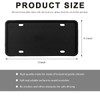 ZNDAW Silicone License Plate Frame, Rust-Proof Rattle-Proof Front Back License
