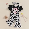 Doisbetthsay Baby Girl Romper Spring Summer Outfit Short Sleeve Spliced