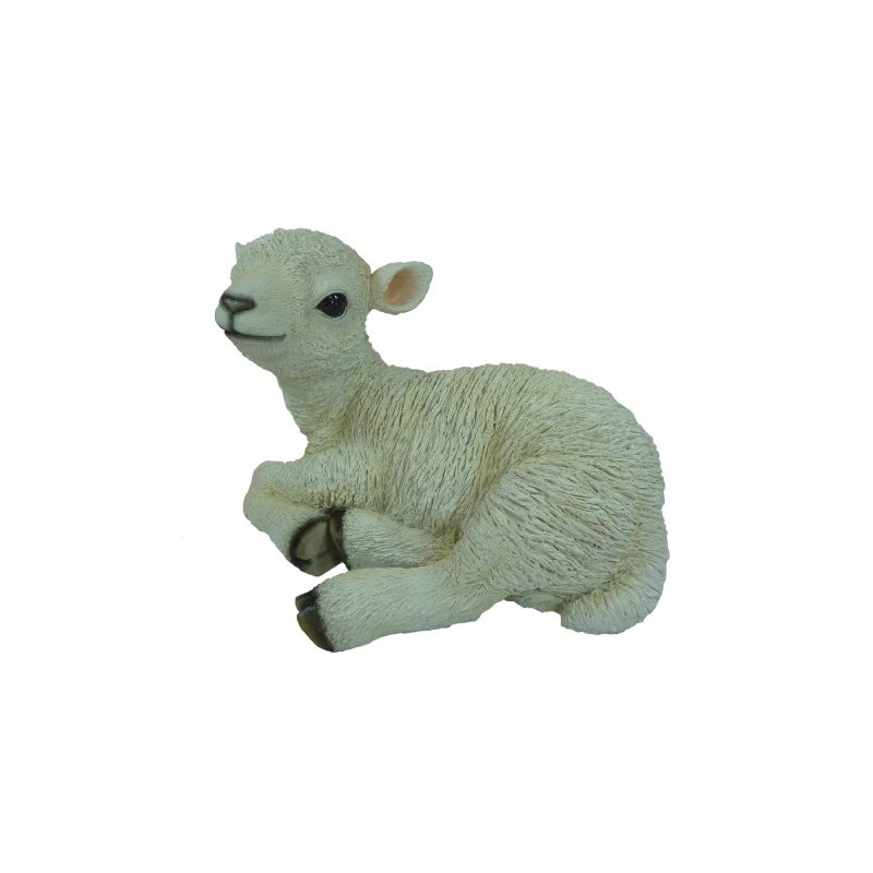 Vivid Arts Real Life Sitting Lamb (Medium - Size D)