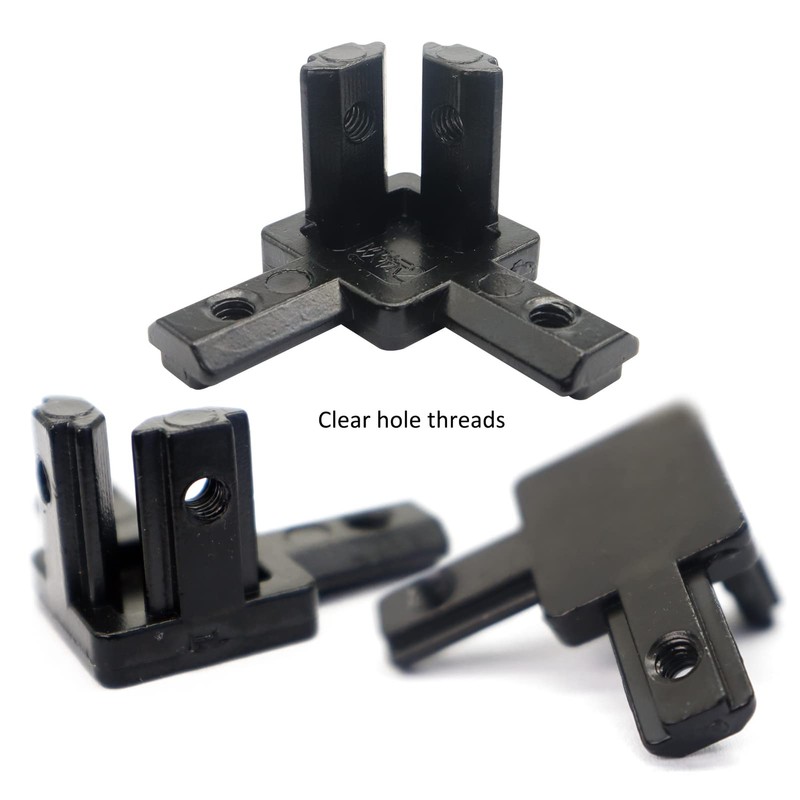 BLCCLOY 8Pcs 2020 Aluminum Extrusion T Slot Corner Bracket 20