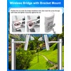 5.8G Wireless Bridge with Pole/Wall Mount Bracket - Extend Starlink