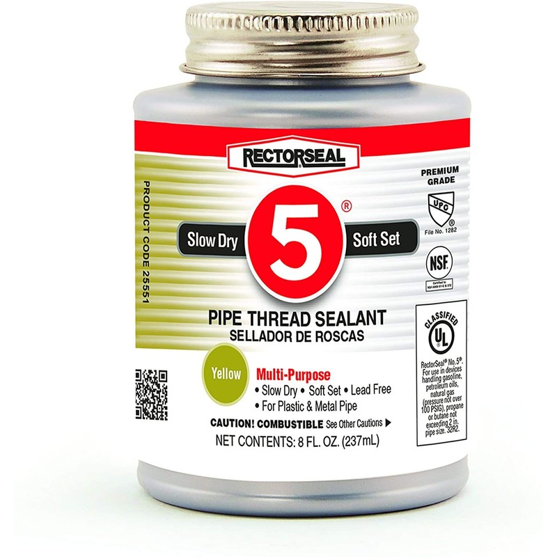 Rectorseal 25551 8-Ounce No. 5 Pipe Thread Sealant (Twо Pаck)
