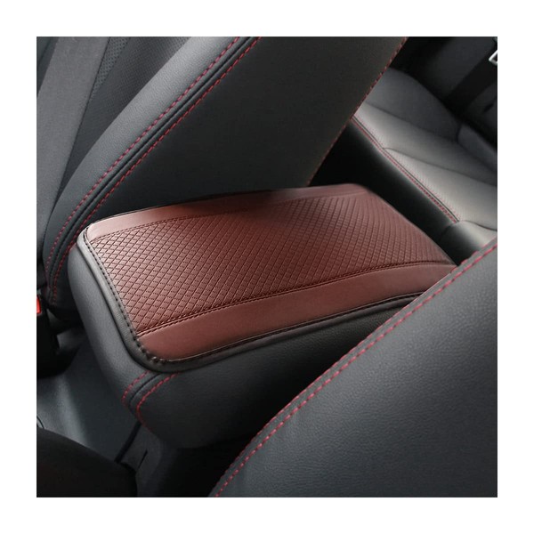 Moly Magnolia Auto Center Console Pad, PU Leather Car Armrest