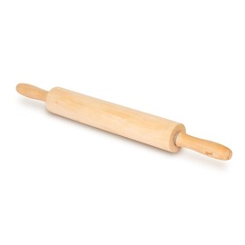 Glad Wood Rolling Pin, 17.5 Inch - Large Dough Roller for Baking, Pizza, Cookies - Heavy Duty, Natural Wooden Kitchen Essential