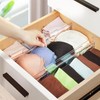 Adjustable Clear Drawer Dividers for Clothing and Utensils – Expandable