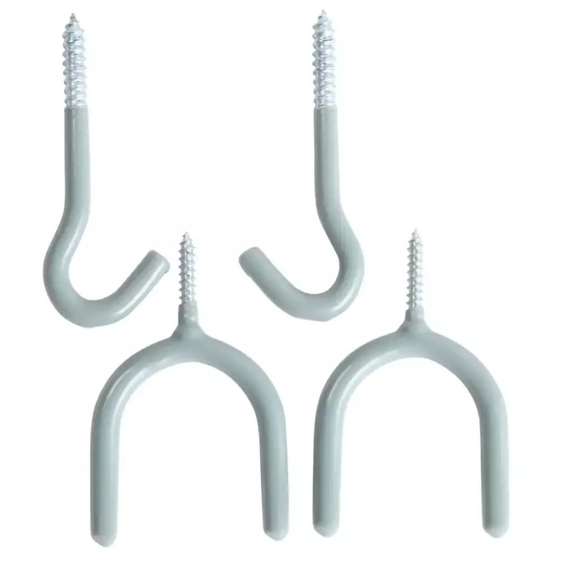 Everbilt Multi-Use Assorted Storage Vinyl Coated Steel Screw-In Hooks Value