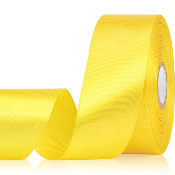 Sagaat Yellow Ribbon 1-1/2 Inch 30 Yards Single Face Yellow