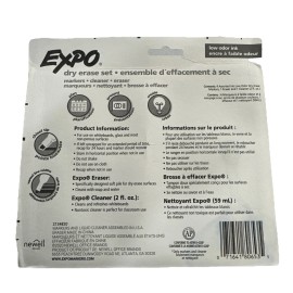 EXPO Low Odor Dry Erase Marker Starter Set, Chisel Tip, Assorted, Whiteboard Er