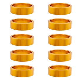 Origin8 Headset Spacers, 10mm x 1-1/8", Gold Annodized