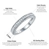 Newshe Jewellery Stackable Band AAAAA Cz Wedding Engagement Ring for