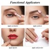 100pcs Chrome Applicator for Nails Dual-Sided Eyeshadow Sponge Applicator