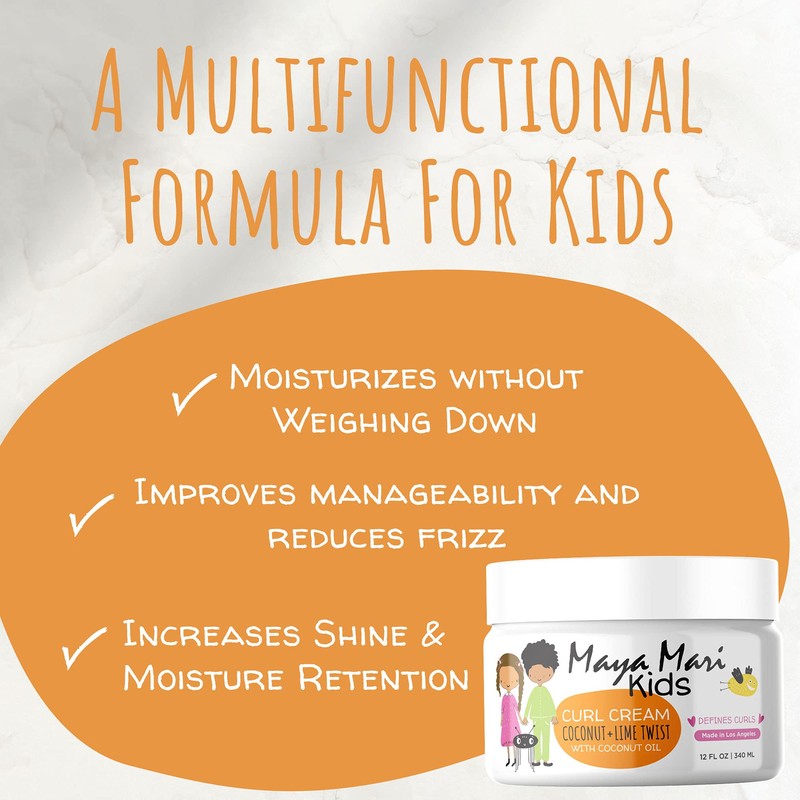 Maya Mari - Kids Curl Cream With Coconut Oil, Curly