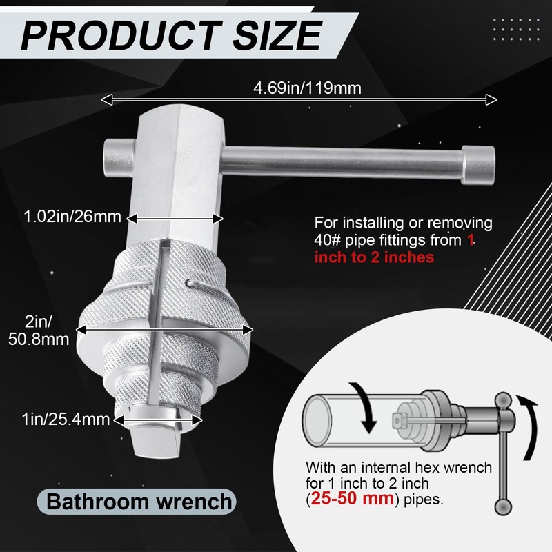 Otoolling 31405 Compatible with Model 342 Internal Wrench with 4-1/2