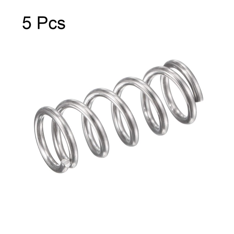 sourcing map Compression Spring 304 Stainless Steel 9 mm Outer