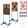 Atflbox Shooting Target Stand with 10pcs 17x25 Inch Sight in