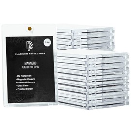 Magnetic Card Holder for 35pt Trading Cards (50 Pack) One Touch Case with Ultra Clear UV Protection