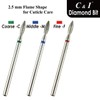C & I Diamond Nail Drill Flame Shape E-File Professional