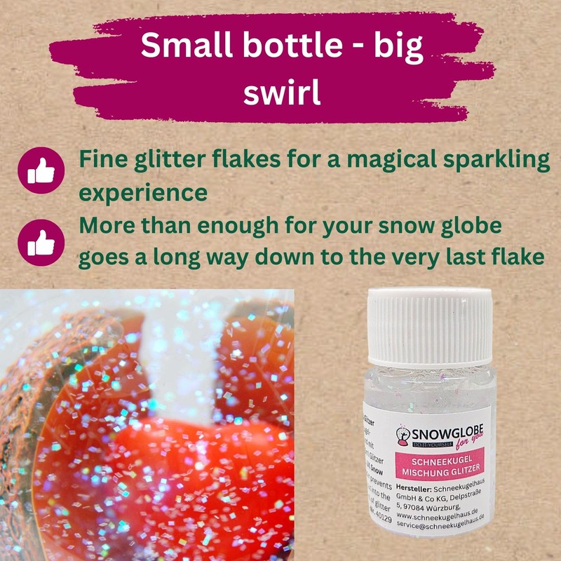 Ready Mix with Water Clear and Glitter | for Craft