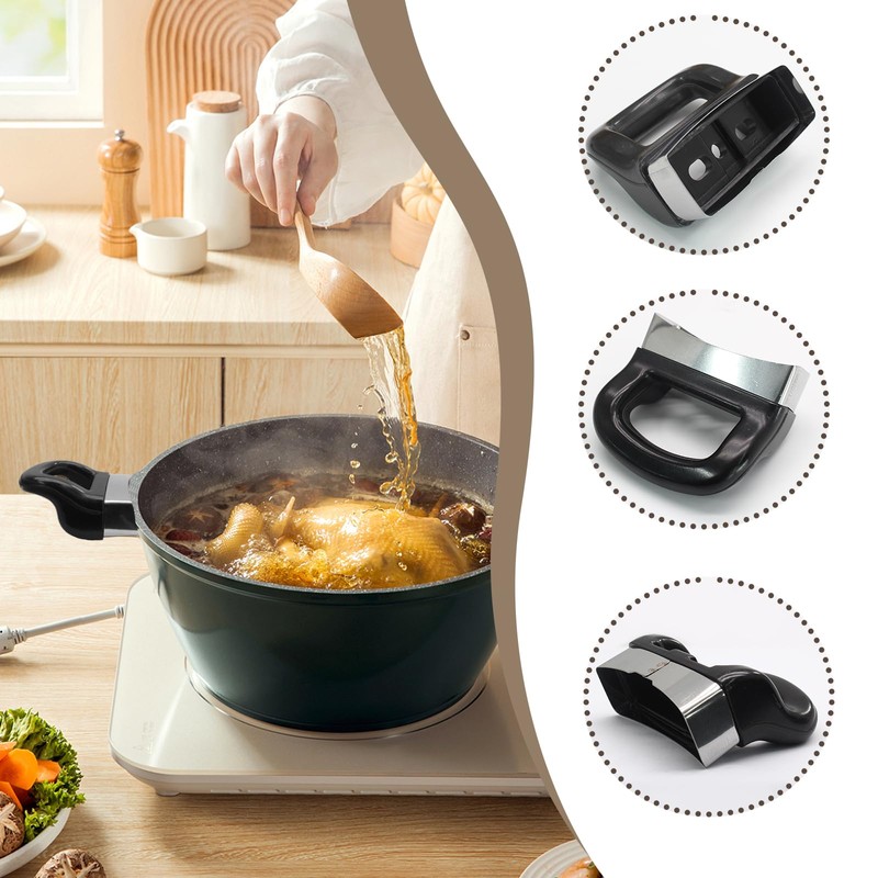 Suiwotin 4pcs Universal Pot Handle Replacement for Sauce Pot, Cooker,