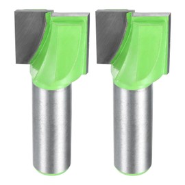 QUARKZMAN 2 Stück Oberflächereinigungsfräser 1/2" Schaft Hartmetall-Spoilboard-Oberflächenfräser CNC-Mörtelfräser zum Abflachen von Holz, 29/32" (23mm) Durchmesser 25/32" (20mm) Tiefe