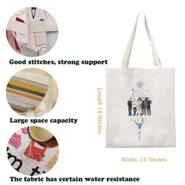 BAUNA Zodiac Book Literature Inspired Tote Bag Fantasy Book Lover Gift Ruthless Boys Gang Canvas Bag Celestial Heirs Gift For Reader (Kings Tote)