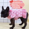 KYEESE Dog Sweater Dress Polka Dot Dog Sweater for Girl