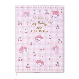 Sanrio A5 Date Book 2026 My Melody Paper Starts October Planner Schedule Notebook Diary 623067